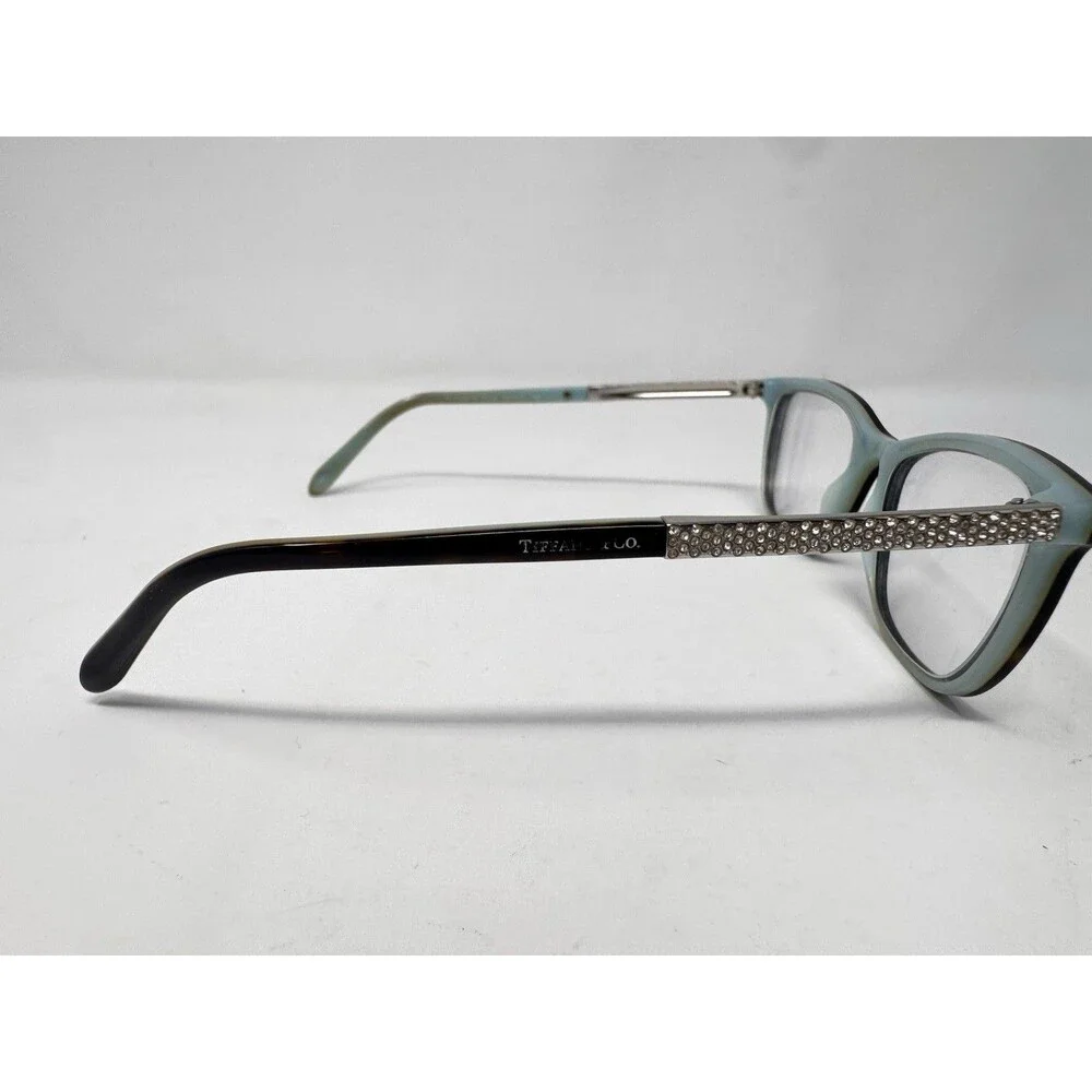 Tiffany & Co TF2150-B 8193/4 Eyeglass Frames 52-17-140 Black Turquoise Italy